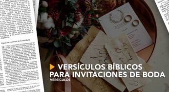 Versículos bíblicos para invitaciones de boda