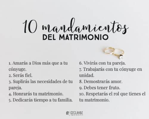 Los 10 Mandamientos Del Matrimonio - CVCLAVOZ